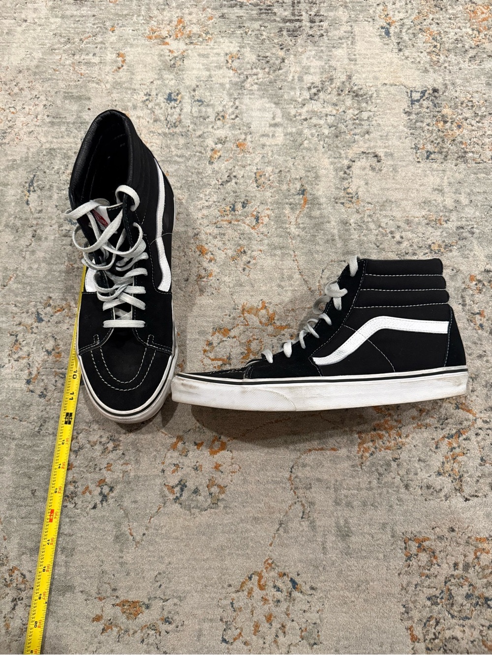 Vans Men’s High-Top Sneakers in Black and White